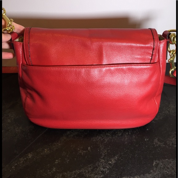 Red Coach Taylor Smooth Flap shoulder bag - Picture 2 of 8